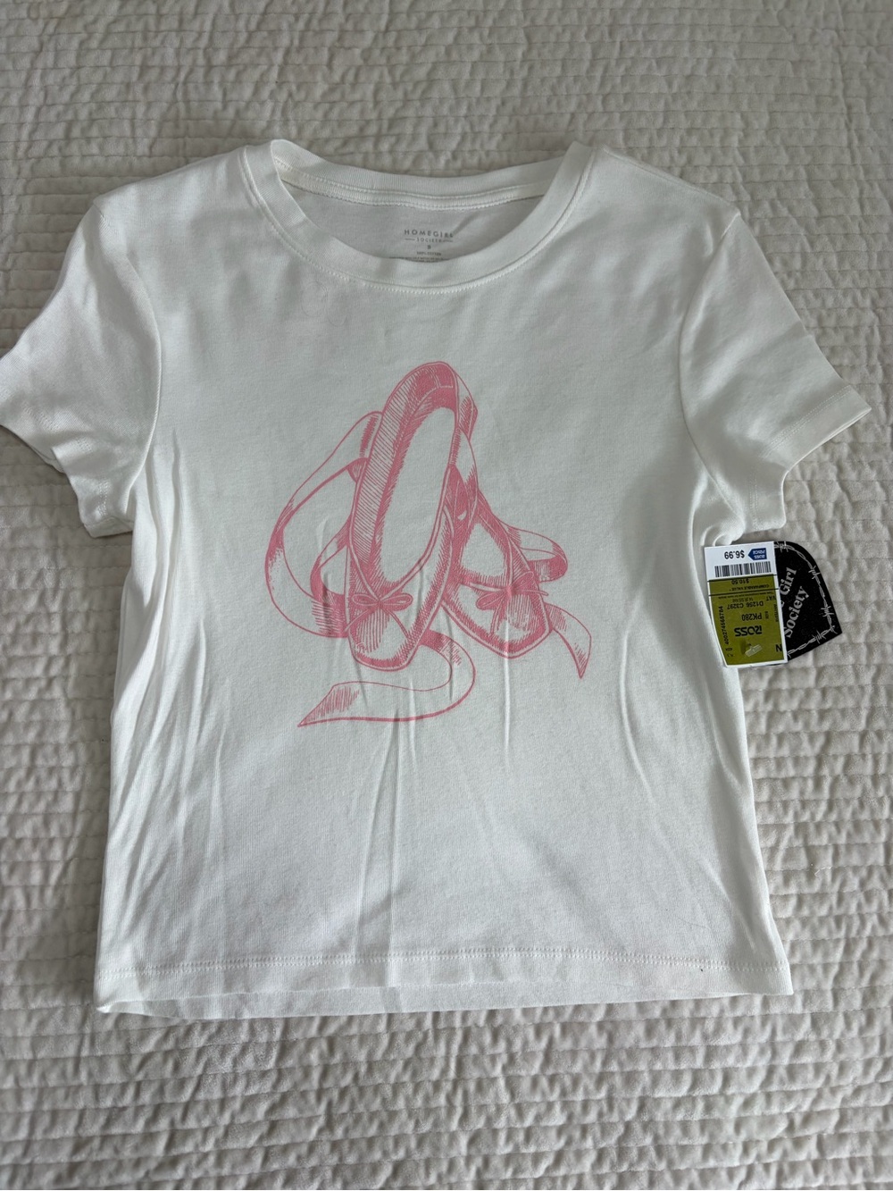 Ballerina Shoes Baby Tee